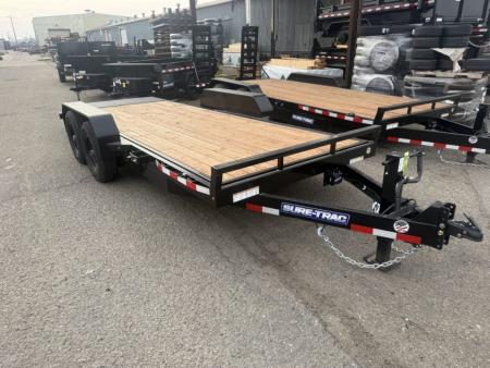 New 2026 Sure-Trac 7 x 18 Tilt Bed Equipment 14K Equipment Trailer