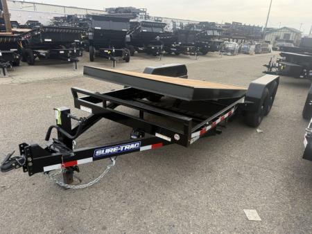 New 2026 Sure-Trac 7 x 18 Tilt Bed Equipment 14K Equipment Trailer