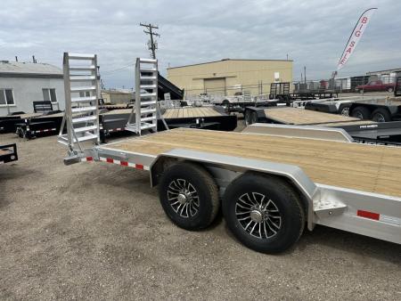 New 2026 Sure-Trac 7 x 22 (20+2) Aluminum Equipment 14K Equipment Trailer
