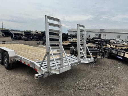 New 2026 Sure-Trac 7 x 22 (20+2) Aluminum Equipment 14K Equipment Trailer