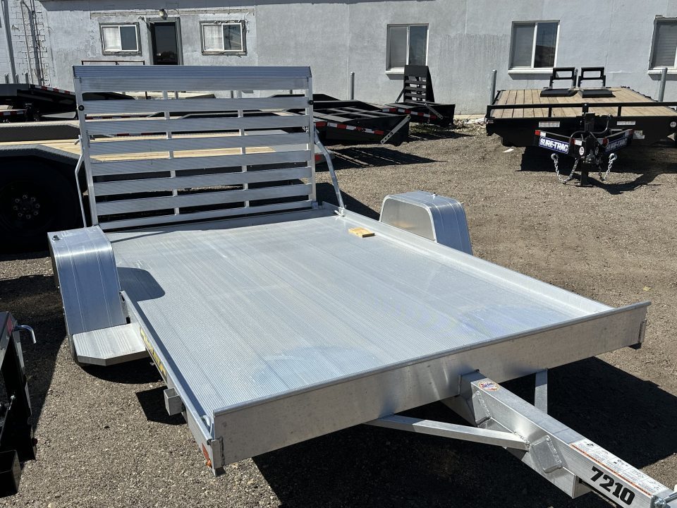 New 2027 Aluma 7210 Single Axle Straight Tailgate Utility Trailer