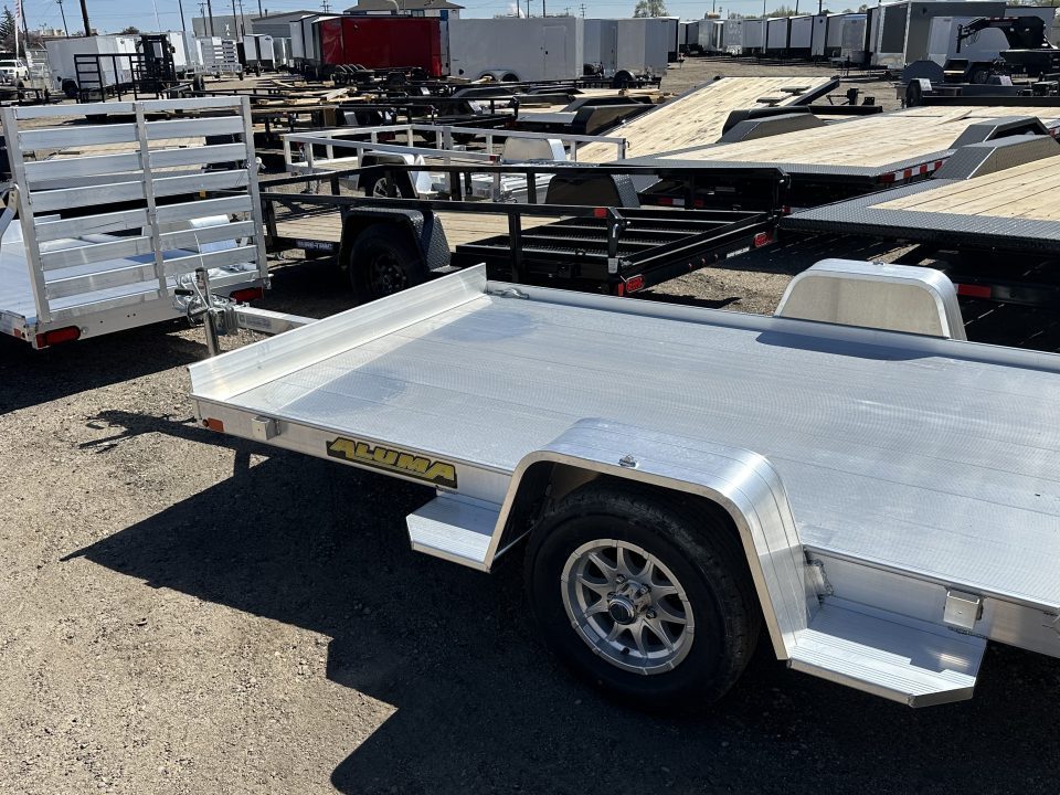 New 2027 Aluma 7210 Single Axle Straight Tailgate Utility Trailer