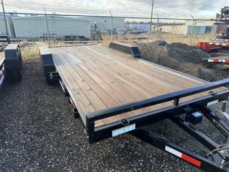 New 2025 Sure-Trac 7 x 20 (18+2) C-Channel Car Hauler Trailer, 7K Car Hauler