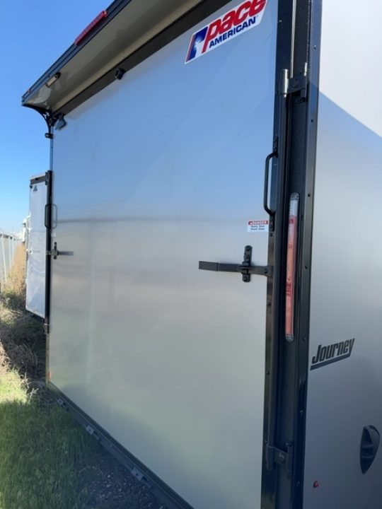 New 2026 Pace American 8.5 x 20 Journey SE Flat Top Sloped VNose Car Hauler 10K Car Hauler