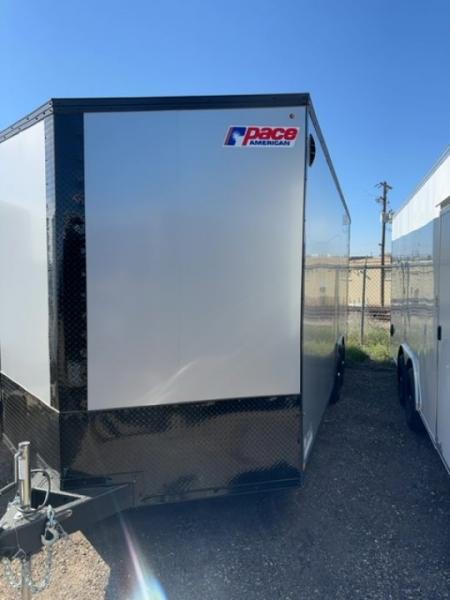 New 2026 Pace American 8.5 x 20 Journey SE Flat Top Sloped VNose Car Hauler 10K Car Hauler