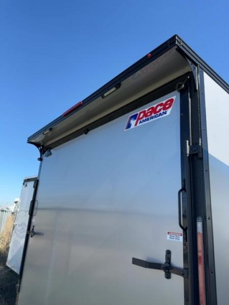 New 2026 Pace American 8.5 x 20 Journey SE Flat Top Sloped VNose Car Hauler 10K Car Hauler