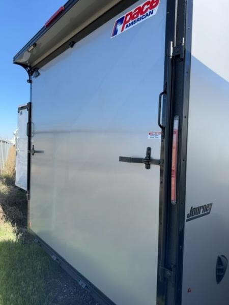 New 2026 Pace American 8.5 x 20 Journey SE Flat Top Sloped VNose Car Hauler 10K Car Hauler