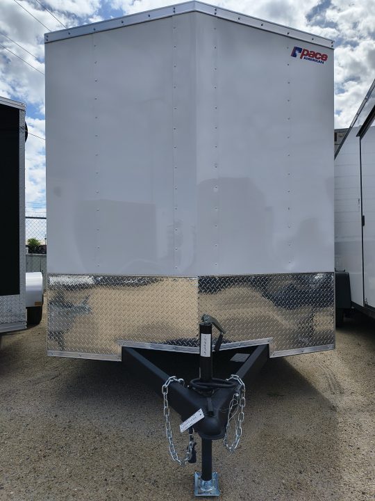 New 2026 Pace American 7 x 16 Outback DLX Flat Top V-Nose 7K Cargo / Enclosed Trailer