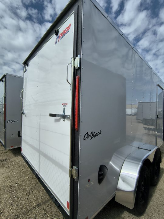 New 2026 Pace American 7 x 16 Outback DLX Flat Top V-Nose 7K Cargo / Enclosed Trailer