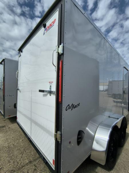 New 2026 Pace American 7 x 16 Outback DLX Flat Top V-Nose 7K Cargo / Enclosed Trailer