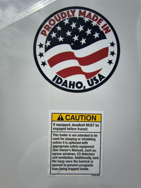 New 2026 Pace American 7 x 16 Outback DLX Flat Top V-Nose 7K Cargo / Enclosed Trailer