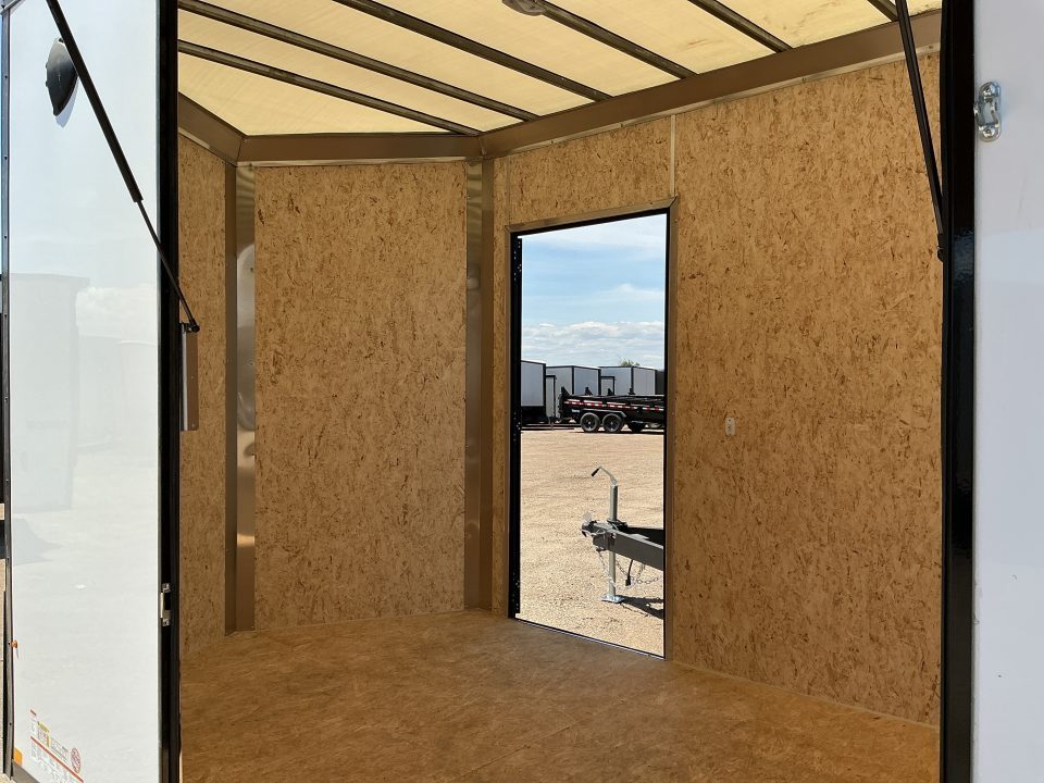 New 2026 Pace American 7 x 16 Journey SE Flat Top Sloped V-Nose 7K Cargo / Enclosed Trailer