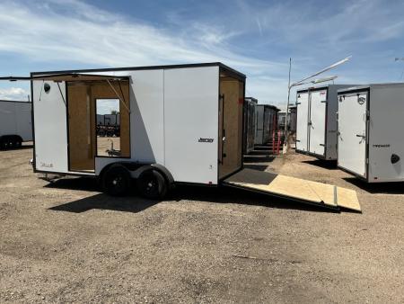 New 2026 Pace American 7 x 16 Journey SE Flat Top Sloped V-Nose 7K Cargo / Enclosed Trailer