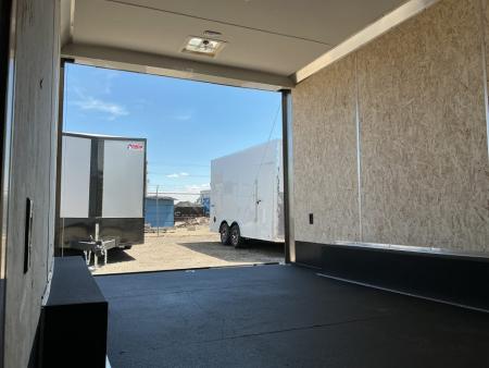 New 2026 Pace American 8.5 x 16 Journey SE Flat Top Sloped VNose 10K Cargo / Enclosed Trailer