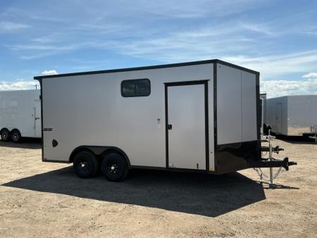 New 2026 Pace American 8.5 x 16 Journey SE Flat Top Sloped VNose 10K Cargo / Enclosed Trailer
