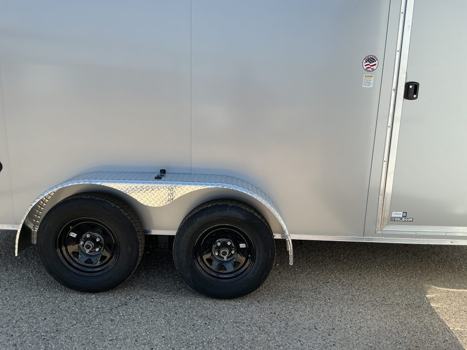 New 2026 Impact Trailers 7 x 14 Quake Flat Top V-Nose 7K Cargo / Enclosed Trailer
