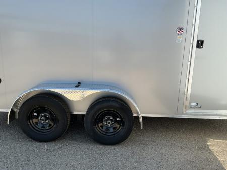New 2026 Impact Trailers 7 x 14 Quake Flat Top V-Nose 7K Cargo / Enclosed Trailer