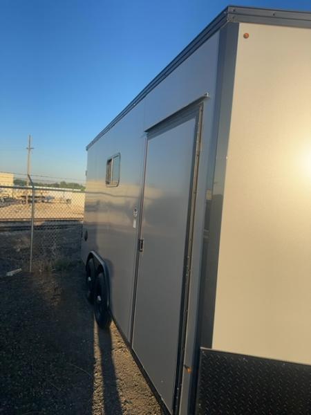 New 2026 Pace American 8.5 x 16 Journey SE Flat Top Sloped VNose 10K Cargo / Enclosed Trailer