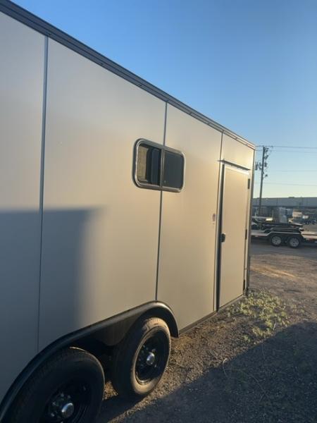 New 2026 Pace American 8.5 x 16 Journey SE Flat Top Sloped VNose 10K Cargo / Enclosed Trailer