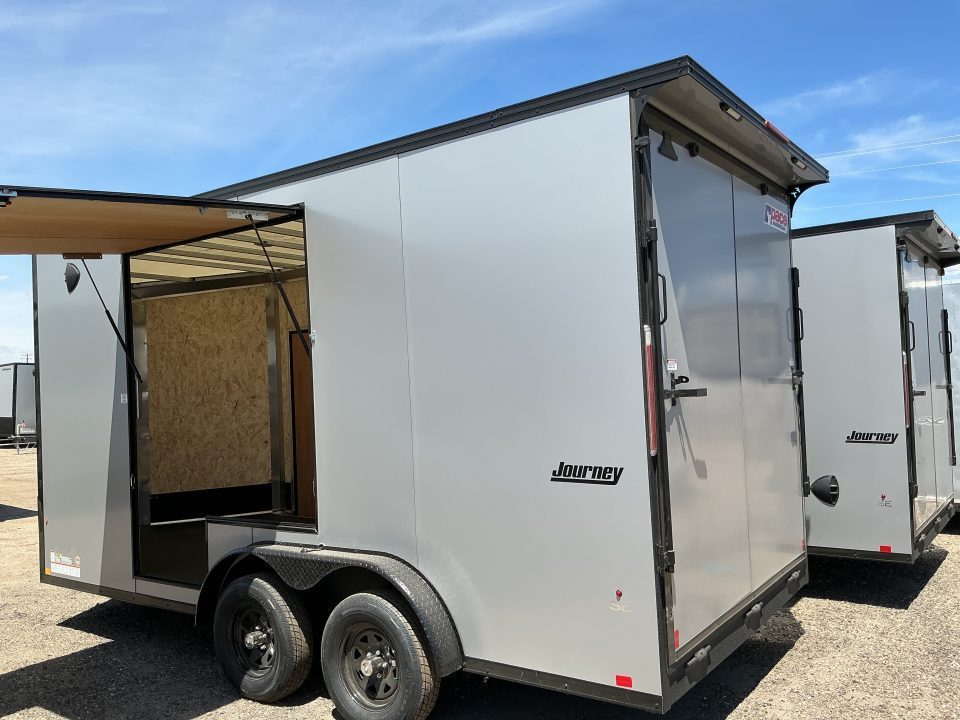 New 2026 Pace American 7. 5x 16 Journey SE Flat Top Sloped V-Nose 7K Cargo / Enclosed Trailer