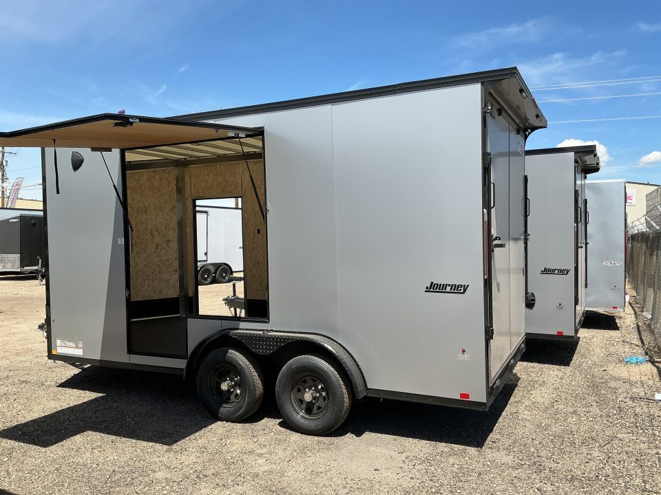 New 2026 Pace American 7. 5x 16 Journey SE Flat Top Sloped V-Nose 7K Cargo / Enclosed Trailer