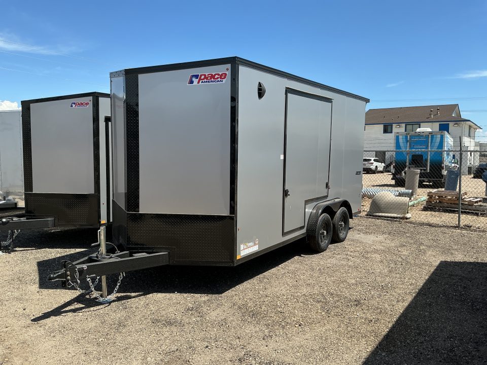 New 2026 Pace American 7. 5x 16 Journey SE Flat Top Sloped V-Nose 7K Cargo / Enclosed Trailer