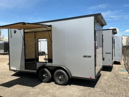 New 2026 Pace American 7. 5x 16 Journey SE Flat Top Sloped V-Nose 7K Cargo / Enclosed Trailer