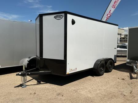 New 2026 Impact Trailers 7 x 14 Quake Flat Top V-Nose 7K Cargo / Enclosed Trailer