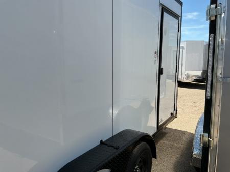 New 2026 Impact Trailers 7 x 14 Quake Flat Top V-Nose 7K Cargo / Enclosed Trailer