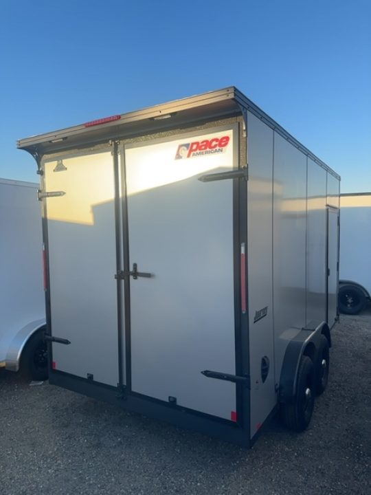 New 2026 Pace American 7.5 x 14 Journey SE Flat Top Sloped VNose 10K Cargo / Enclosed Trailer