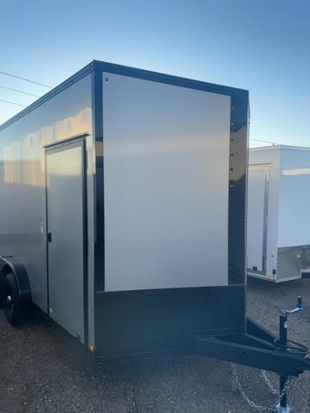 New 2026 Pace American 7.5 x 14 Journey SE Flat Top Sloped VNose 10K Cargo / Enclosed Trailer