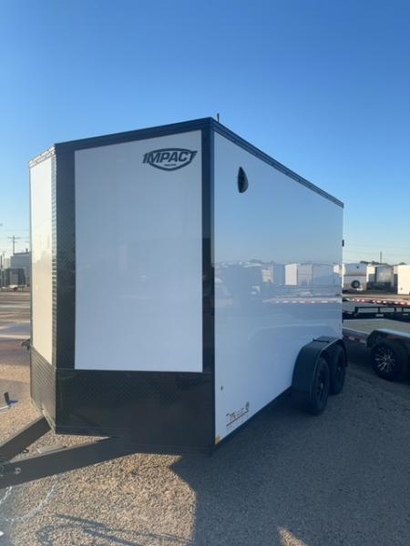 New 2026 Impact Trailers 7 x 14 Tremor SE Flat Top Sloped VNose 7K Cargo / Enclosed Trailer