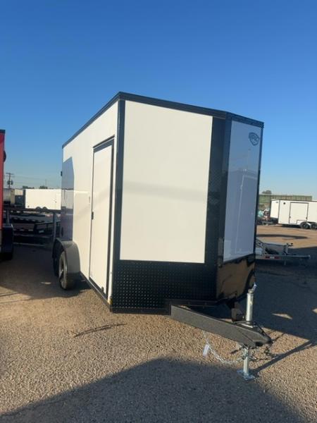 New 2026 Impact Trailers 7 x 14 Tremor SE Flat Top Sloped VNose 7K Cargo / Enclosed Trailer