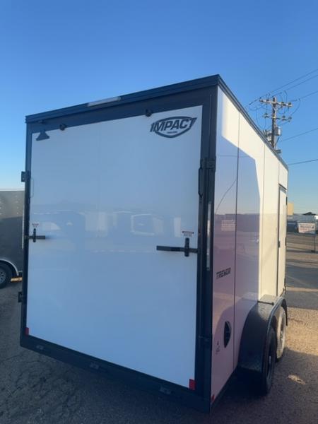 New 2026 Impact Trailers 7 x 14 Tremor SE Flat Top Sloped VNose 7K Cargo / Enclosed Trailer