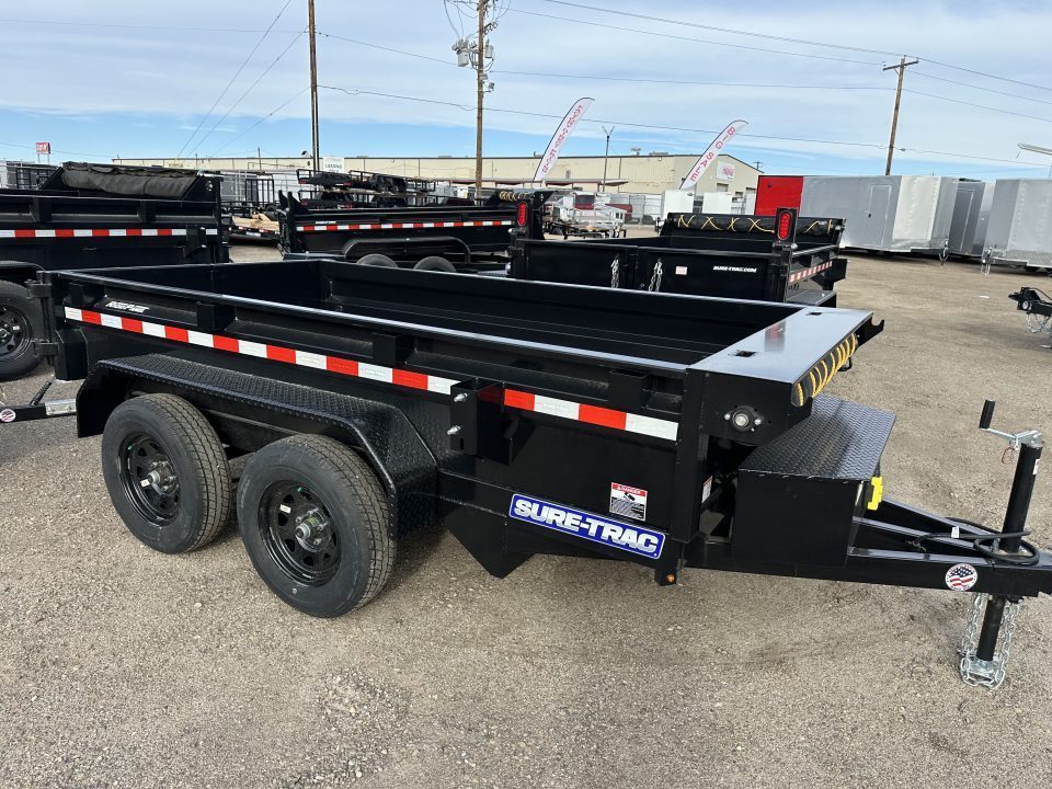 New 2026 Sure-Trac 5 x 10 Single Ram Homeowner Dump 7K Dump Trailer