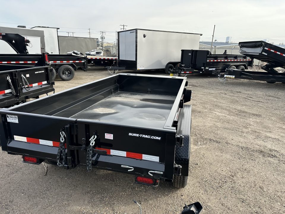 New 2026 Sure-Trac 5 x 10 Single Ram Homeowner Dump 7K Dump Trailer