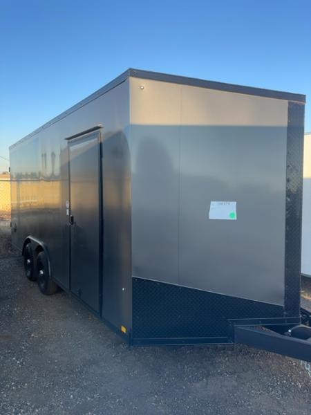 New 2026 Impact Trailers 8.5 x 18 Tremor Flat Top Sloped V-Nose 10K Cargo / Enclosed Trailer