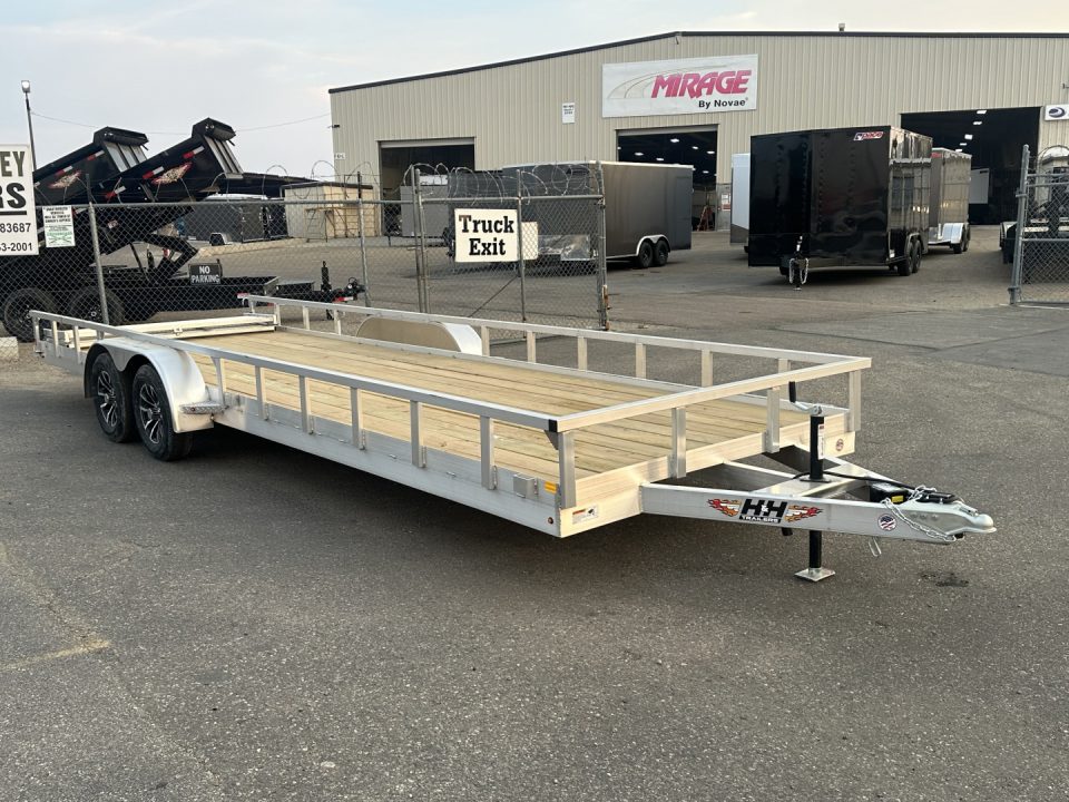 New 2026 H&H Trailers 82x24 Aluminum Rail Side Utility Trailer, 7K Utility Trailer