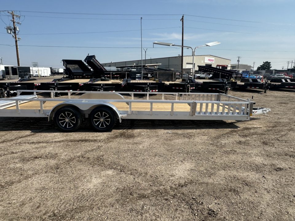 New 2026 H&H Trailers 82x24 Aluminum ATV Trailer, 7K.  Tandem ATV Trailer