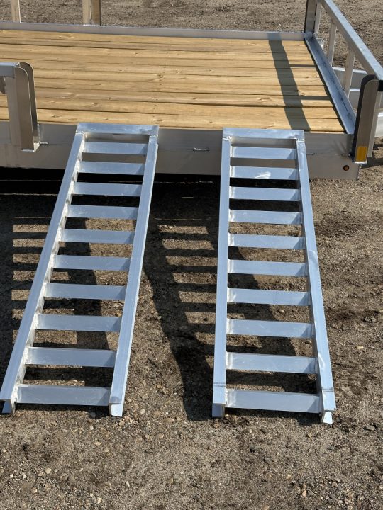 New 2026 H&H Trailers 82x24 Aluminum ATV Trailer, 7K.  Tandem ATV Trailer