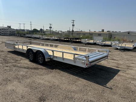 New 2026 H&H Trailers 82x24 Aluminum ATV Trailer, 7K.  Tandem ATV Trailer