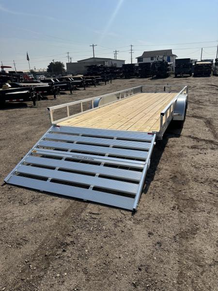 New 2026 H&H Trailers 82x24 Aluminum ATV Trailer, 7K.  Tandem ATV Trailer
