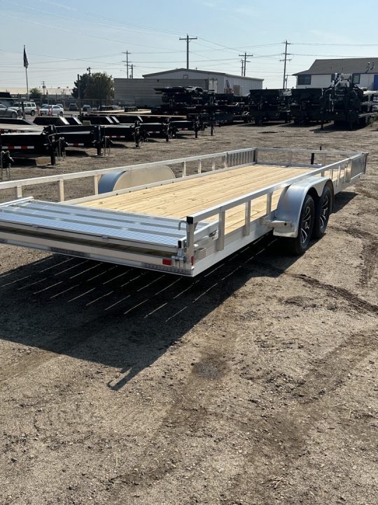 New 2026 H&H Trailers 82x24 Aluminum ATV Trailer, 7K.  Tandem ATV Trailer