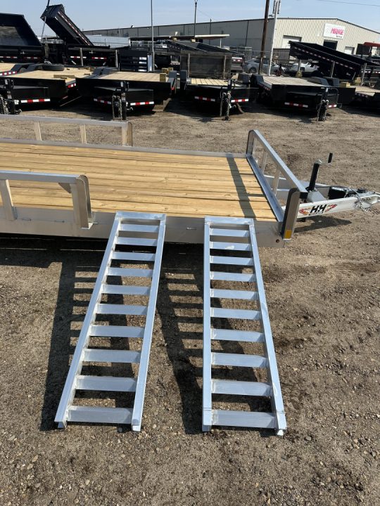 New 2026 H&H Trailers 82x24 Aluminum ATV Trailer, 7K.  Tandem ATV Trailer