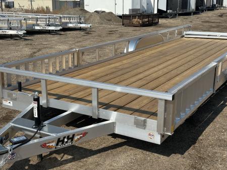 New 2026 H&H Trailers 82x24 Aluminum ATV Trailer, 7K.  Tandem ATV Trailer