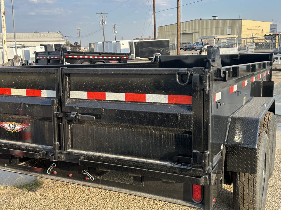 New 2025 H&H Trailers 83x16 Industrial Dump Trailer,14K Scissor Dump Trailer