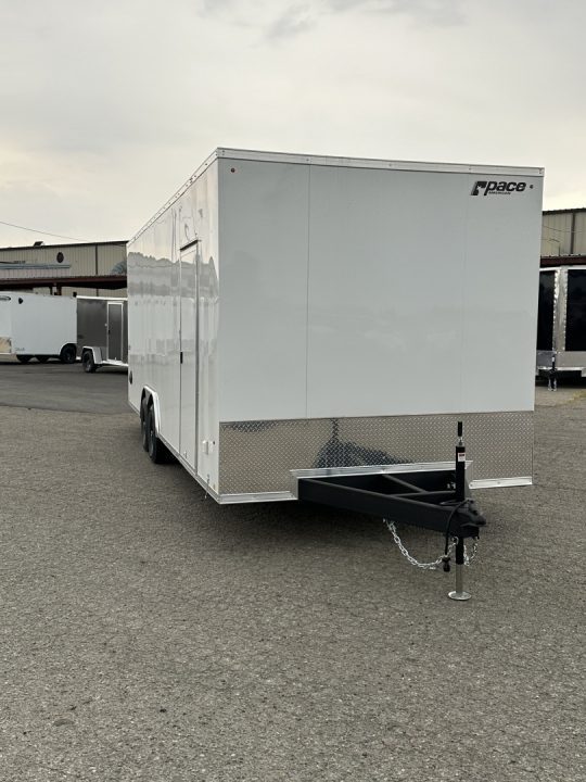 New 2026 Pace American 8.5 x 24 Journey SE Flat Top Sloped V-Nose 10K Cargo / Enclosed Trailer