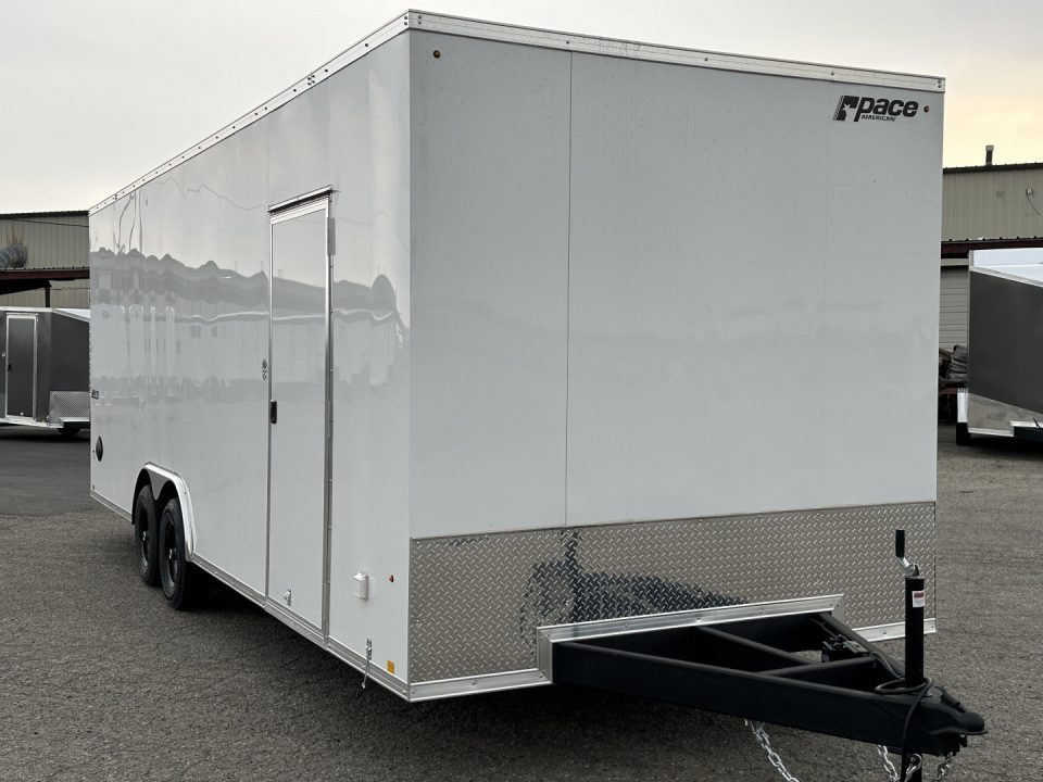 New 2026 Pace American 8.5 x 24 Journey SE Flat Top Sloped V-Nose 10K Cargo / Enclosed Trailer