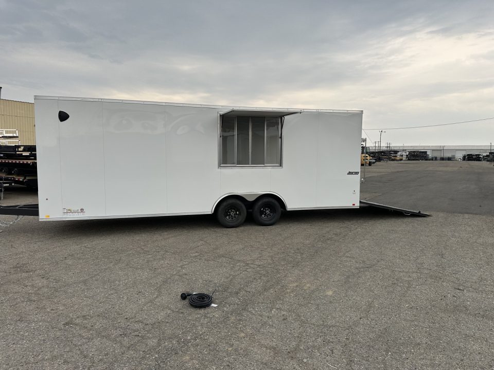 New 2026 Pace American 8.5 x 24 Journey SE Flat Top Sloped V-Nose 10K Cargo / Enclosed Trailer