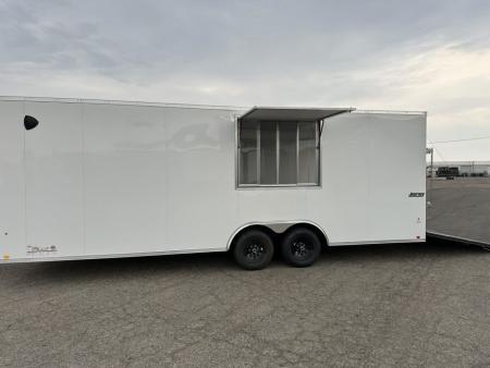 New 2026 Pace American 8.5 x 24 Journey SE Flat Top Sloped V-Nose 10K Cargo / Enclosed Trailer